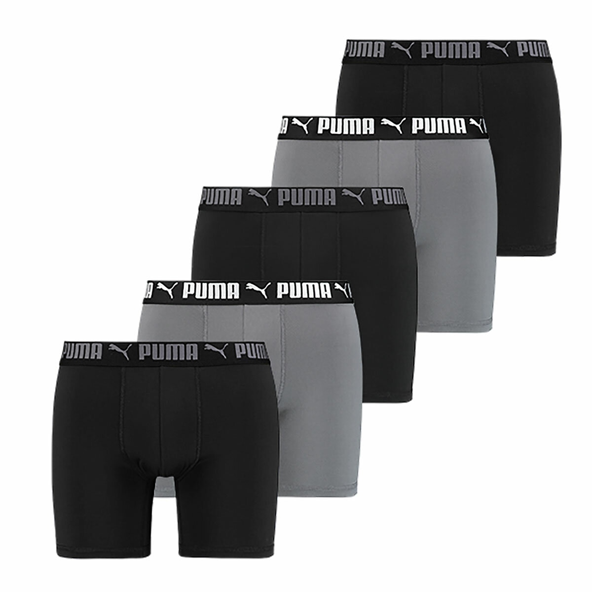 Puma Men's Boxer Brief, 5 Pack