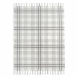 Grey Faux Fur Throw laid out flat with plain background Grey Faux Fur Throw laid out flat with plain background