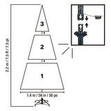 7.5 ft (2.3m) Pre-Lit Euro Style Artificial Christmas Tree With 1400 Colour Changing Twinkle Micro LED LightsLED Tree 7.5 ft (2.3m) Pre-Lit Euro Style Artificial Christmas Tree With 1400 Colour Changing Twinkle Micro LED LightsLED Tree