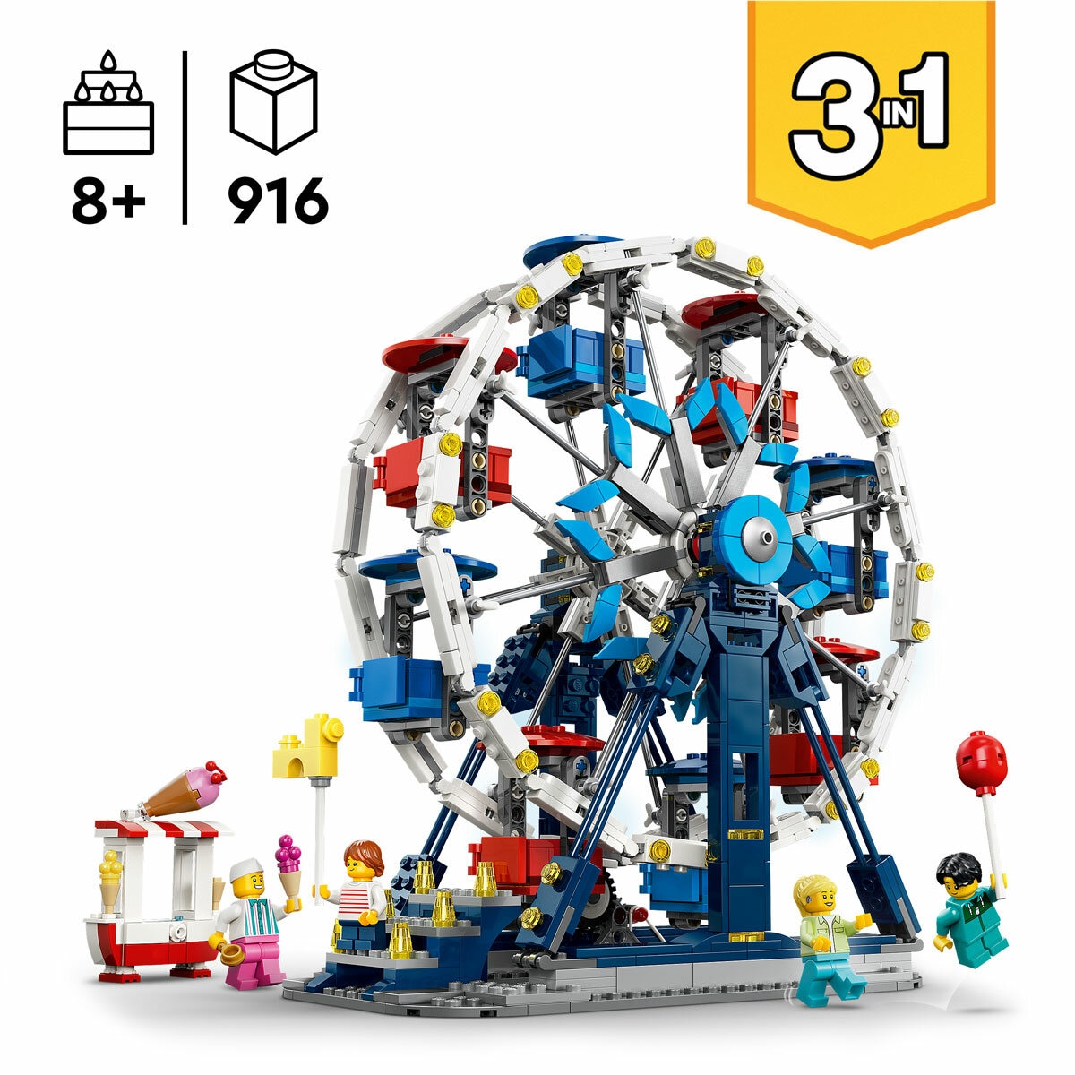 LEGO Creator 3-in-1 Iconic Ferris Wheel - Model 31389 (8+ Years) LEGO Creator 3-in-1 Iconic Ferris Wheel - Model 31389 (8+ Years)