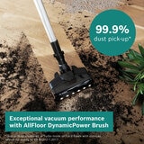 Lifestyle image of Bosch Unlimited 7 Aqua Cordless Stick with with allfloor dynamicpower brush
