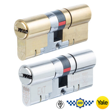 Yale Platinum 3 Star Cylinder Lock with 3 Keys in 2 Colours