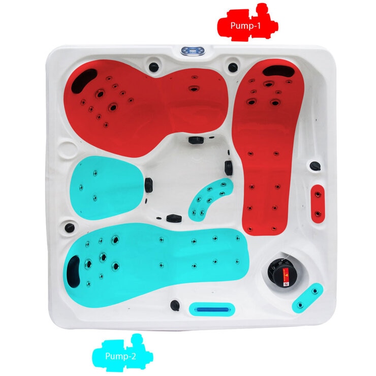 Blue Whale Spa Summer Lake 53-Jet 5 Person Hot Tub - Delivered and Installed