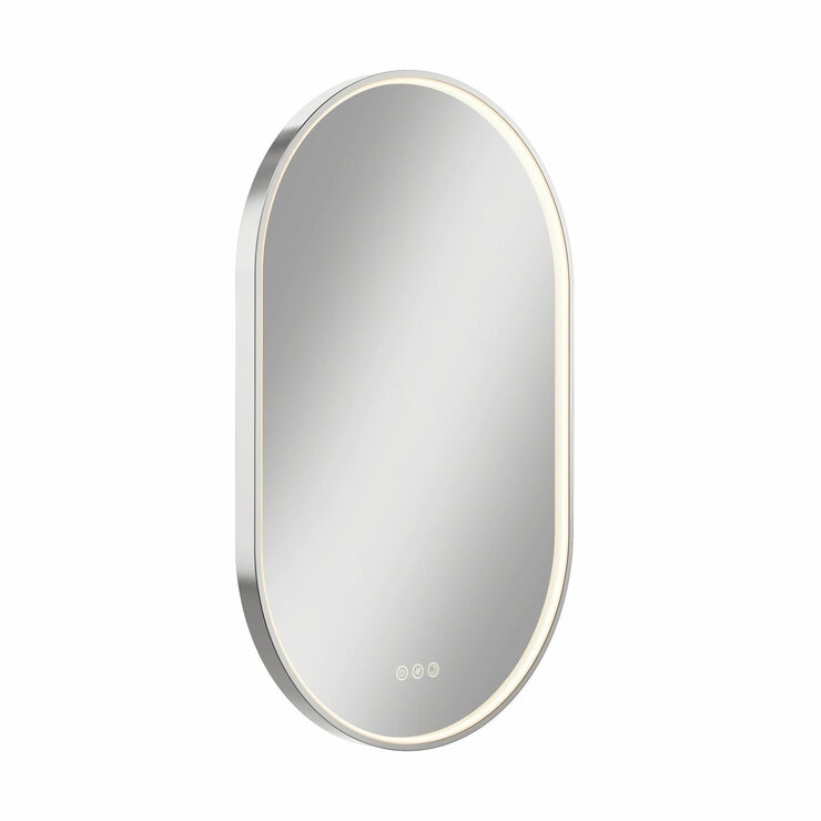 Artika Royce Oval LED Chrome Mirror with Demister