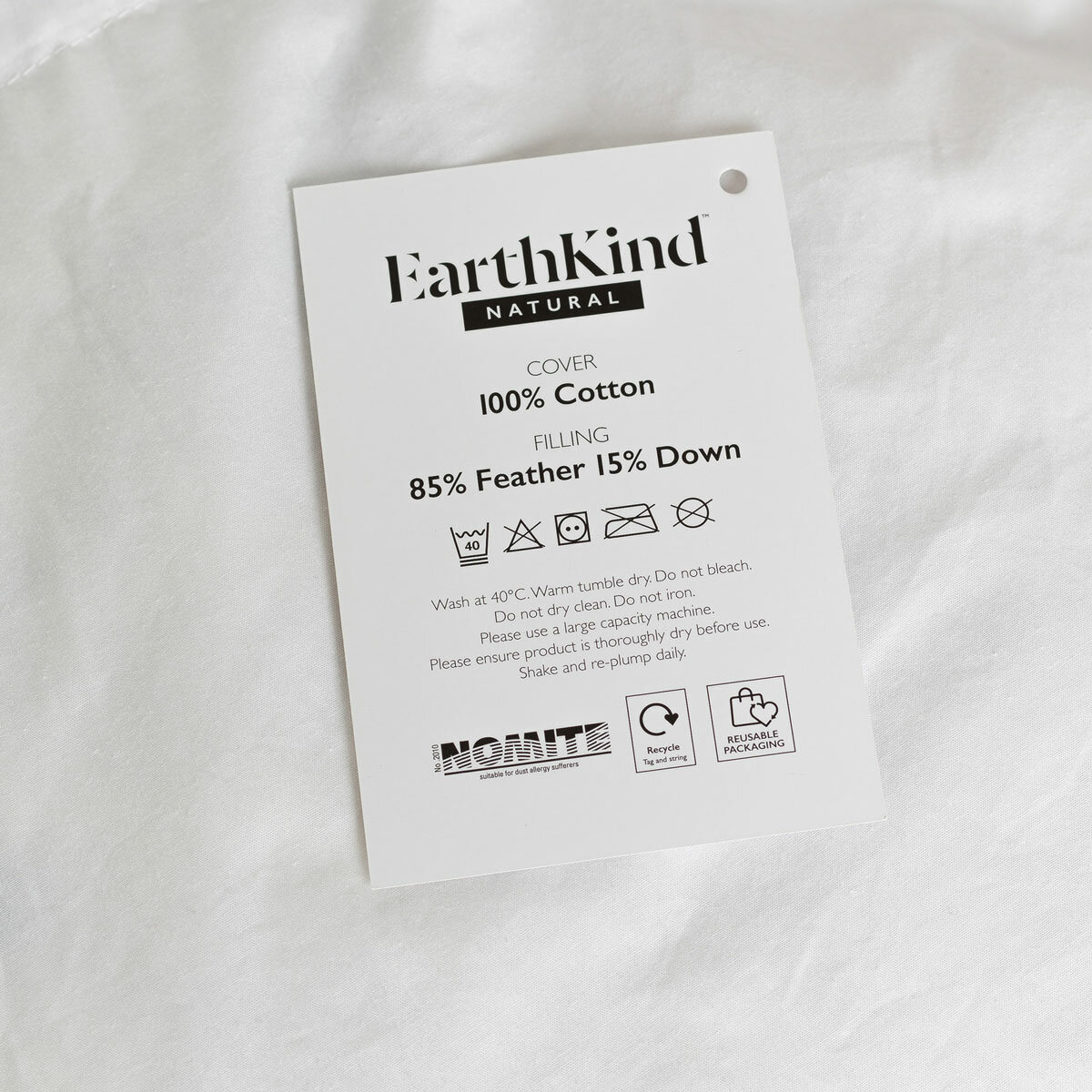 EarthKind™ Recycled Feather & Down 4.5 Tog Duvet