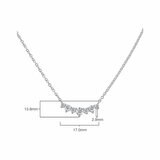 0.36ctw Round Brilliant Cut Diamond 7 Stone Necklace, 18ct White Gold