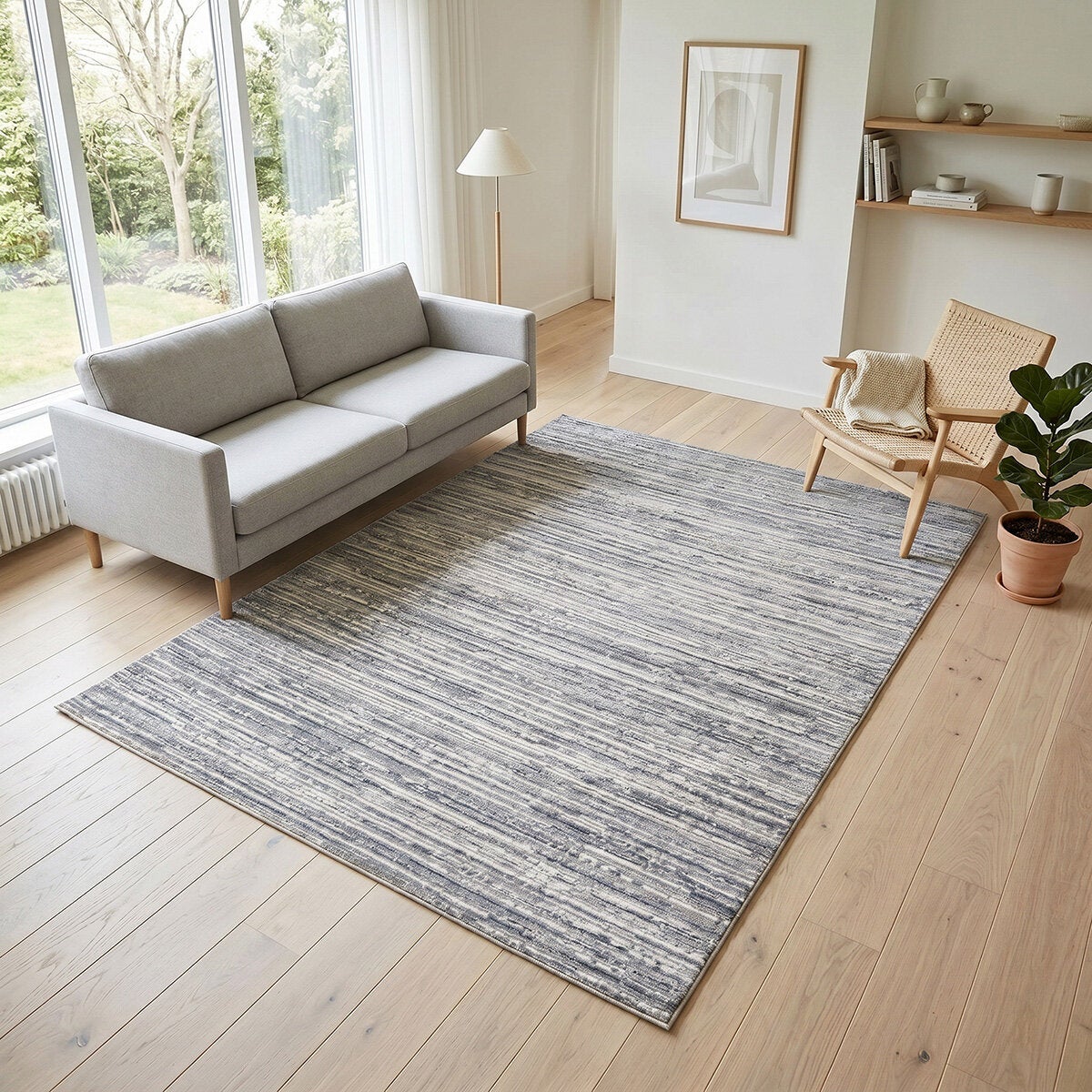Gertmenian Grey Kiran Area Rug, 160 x 214 cm Gertmenian Grey Kiran Area Rug, 160 x 214 cm