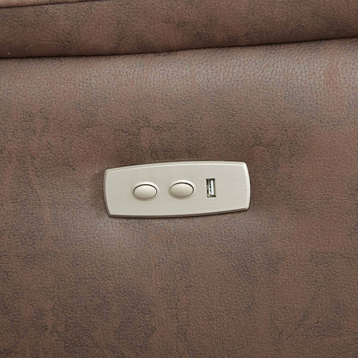 Close up of reclining buttons
