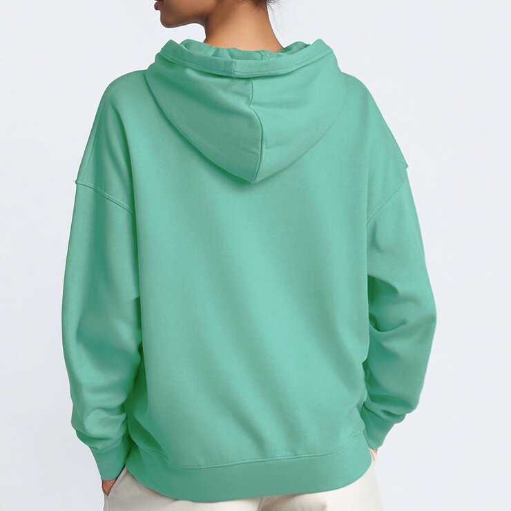 Jack Wills Ladies Embossed Logo Hoody in Mint