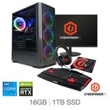 CyberPower, Intel Core i5, 16GB RAM, 1TB SSD, NVIDIA GeForce RTX 5060, Gaming Desktop Bundle