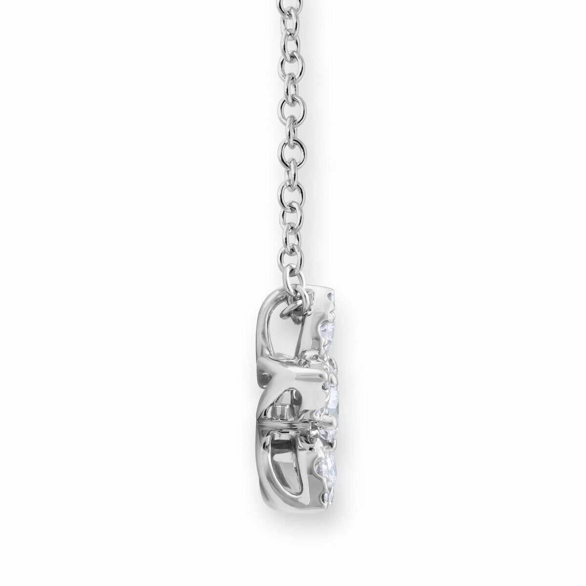 0.34ctw Round Brilliant Cut Diamond Pendant, 18ct White Gold