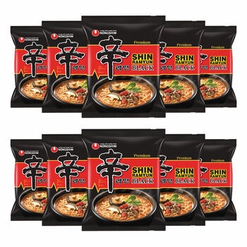 Nongshim Shin Ramyun Black Noodles, 10x130g