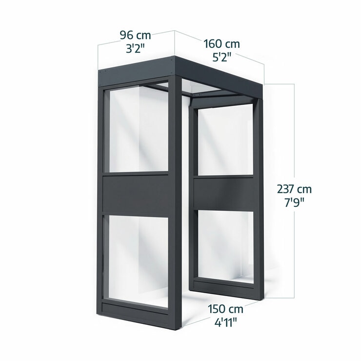 Palram 160 x 96cm Pro Door Awning Bundle