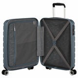American Tourister 3pc Luggage Set Spinner Case In Storm Blue