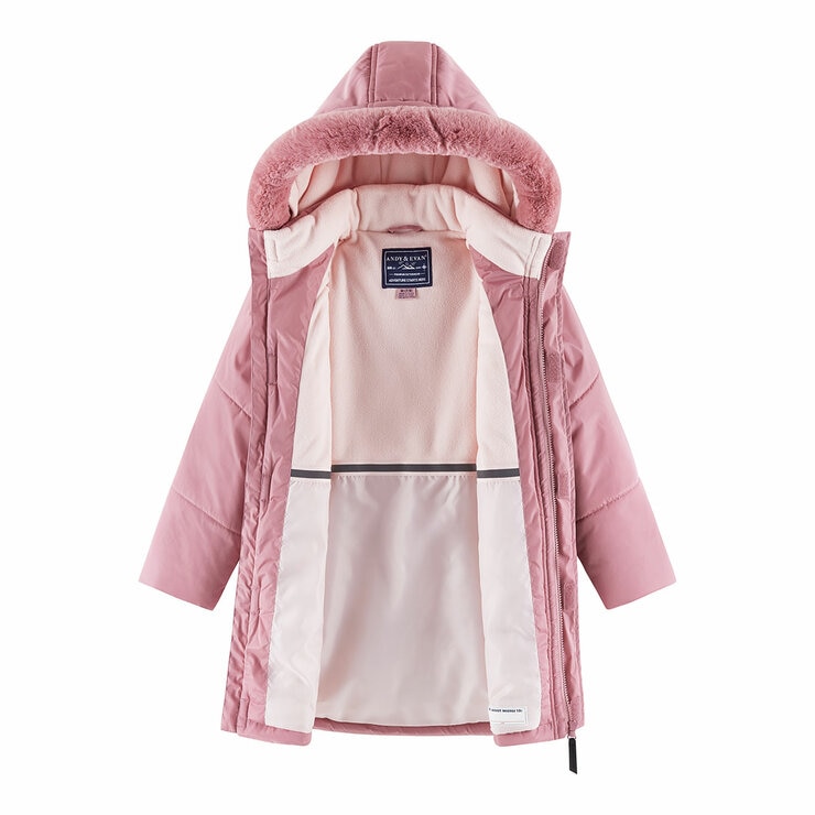 Andy & Evan Girls Back to School/Weekend Parka in Pink, 9-10 Years
