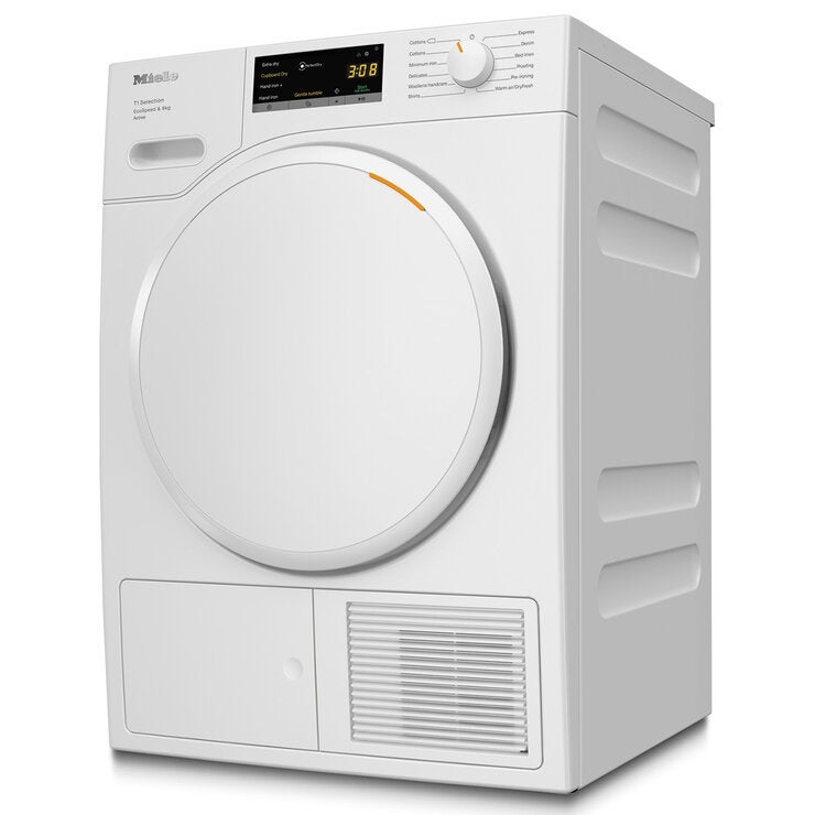 Miele TSA523 WP 8kg Heat Pump Tumble Dryer, A+++ Rated in White Miele TSA523 WP 8kg Heat Pump Tumble Dryer, A+++ Rated in White