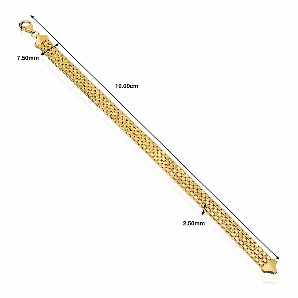 14ct Yellow Gold Veneziana Bracelet