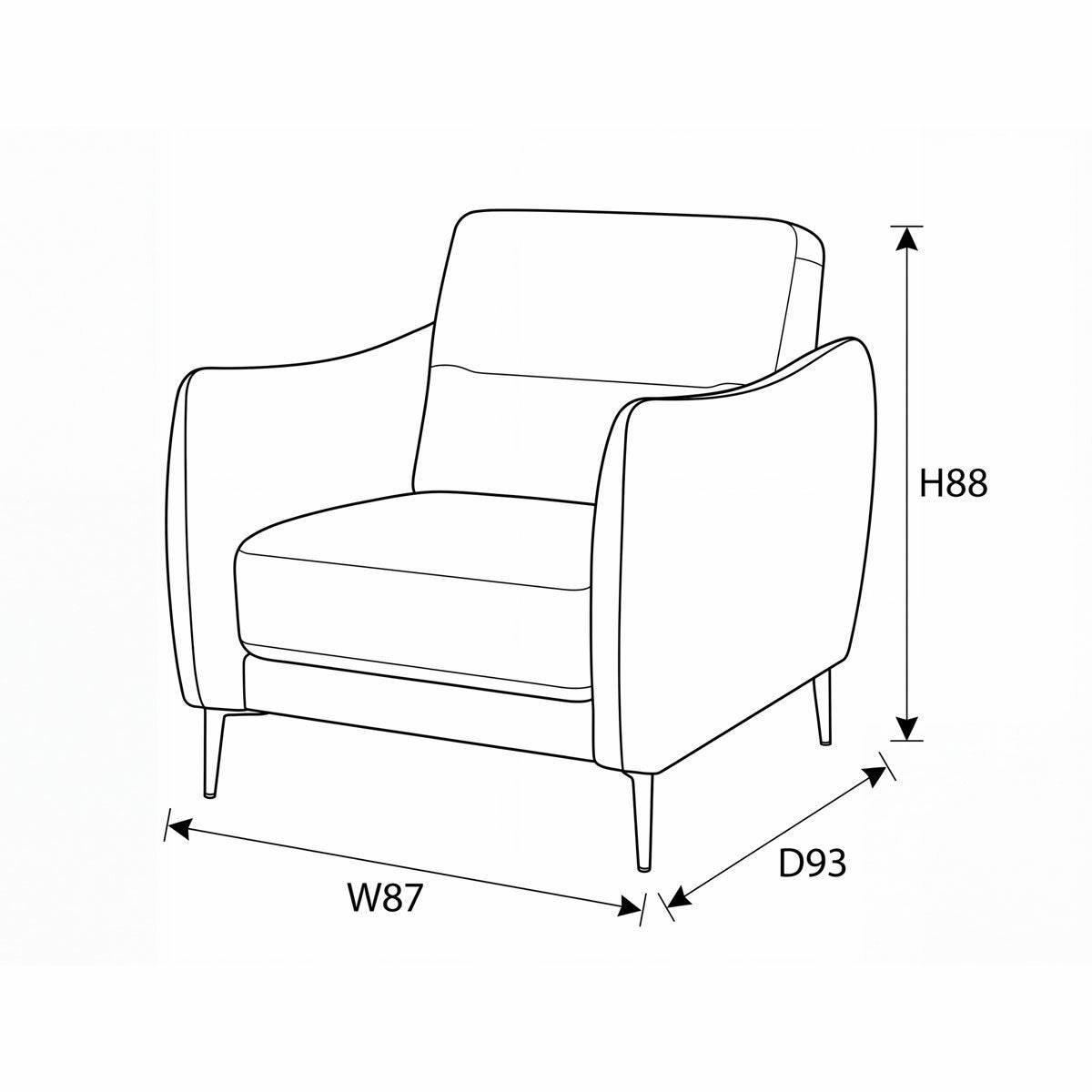 Nicoletti Jupiter Grey Leather Armchair