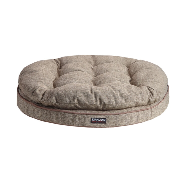 Kirkland Signature Round Pillow Orthopaedic Dog Bed, Brown Kirkland Signature Round Pillow Orthopaedic Dog Bed, Brown