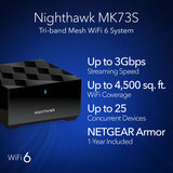 Netgear Nighthawk MK73S Dual-Band WiFi 6 Mesh System, 3Gbps, Router and 2 Satellites MK73S-100EU at Costco.co.uk