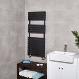 Lifestyle image of radiator in bathroom setting