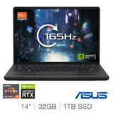 ASUS ROG Zephyrus G14, AMD Ryzen 9, 32GB RAM, 1TB SSD, NVIDIA GeForce RTX 4080, 14 Inch Gaming