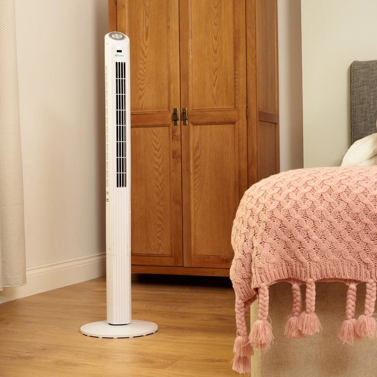 Dimplex Xpelair Mont Blanc Tower Fan, Ice White Costco UK