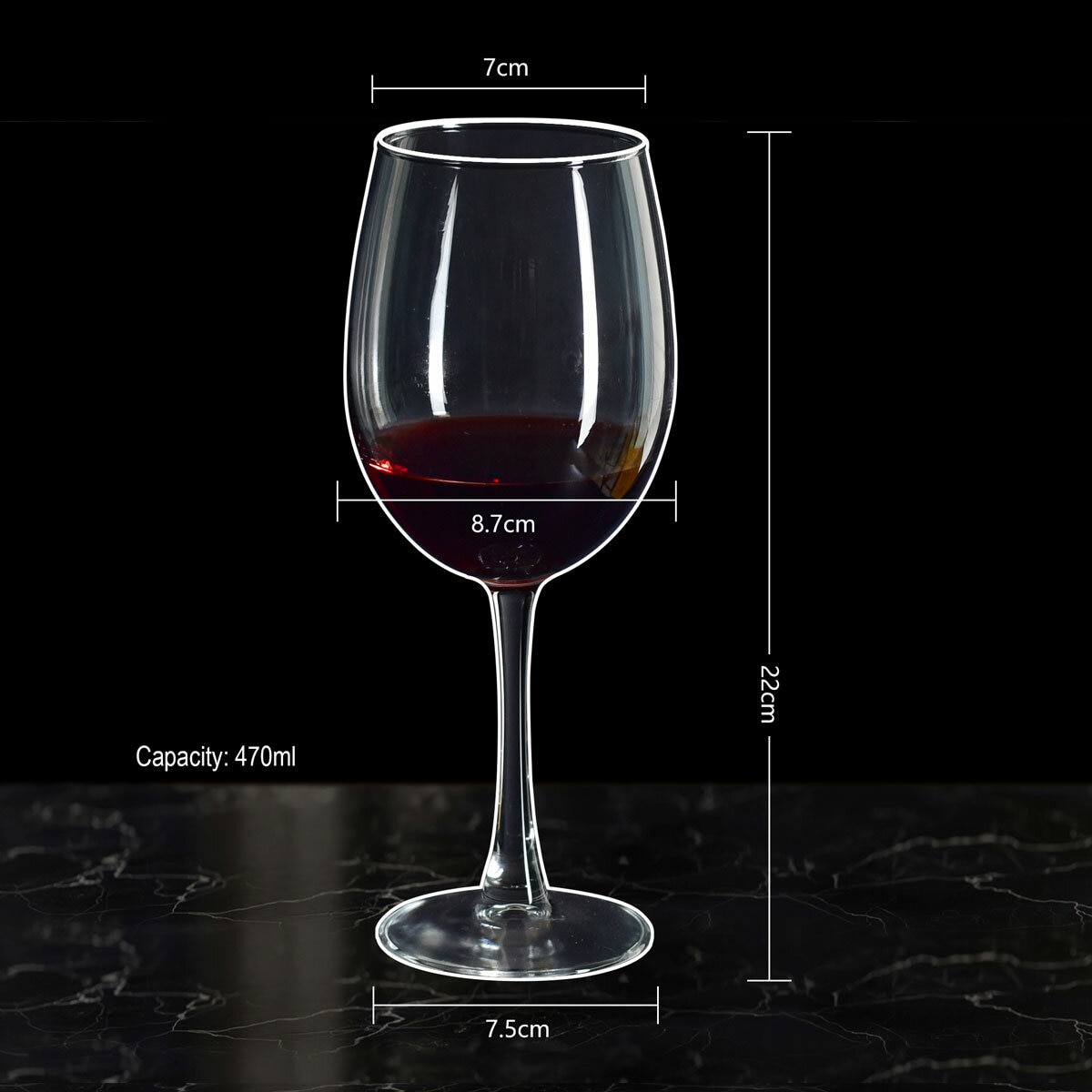 Wine Glass Set 470ML, 18 Pack