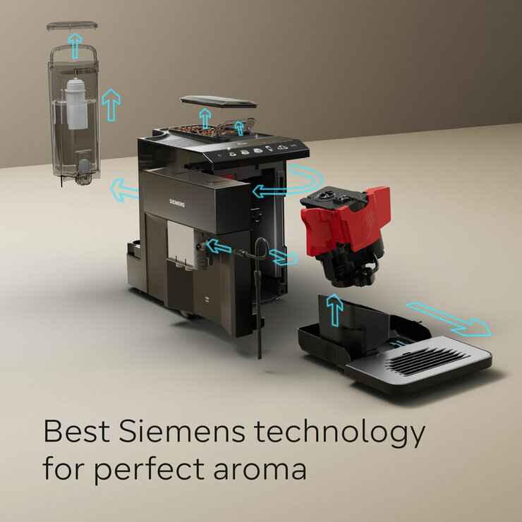 Lifestyle image of coffee machine's assembly