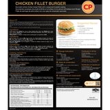 Back of Pack of Chicken Fillet Burger