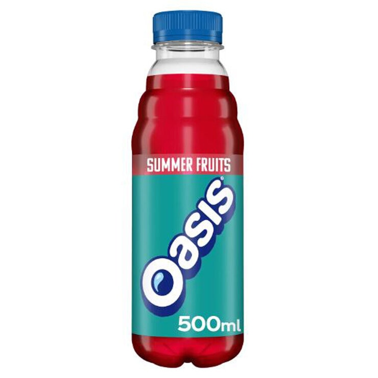 Oasis Summer Fruits PMP £1.20, 500ml Oasis Summer Fruits PMP £1.20, 500ml