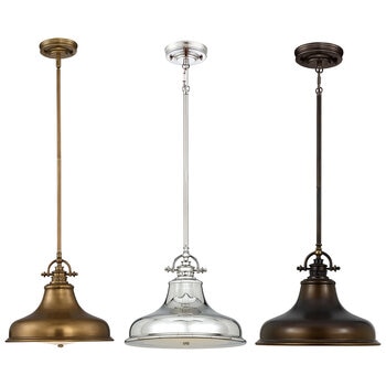 Quoizel Emery 1 Light Medium Pendant in 3 Finishes