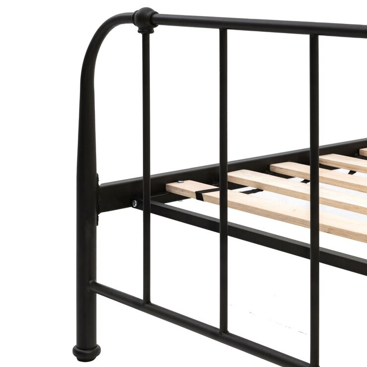 Gallery Loughton Black Metal Bed Frame, Double Gallery Loughton Black Metal Bed Frame, Double