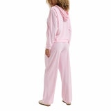 Juicy Couture Ladies 2 Piece Velour Lounge Set in Pink