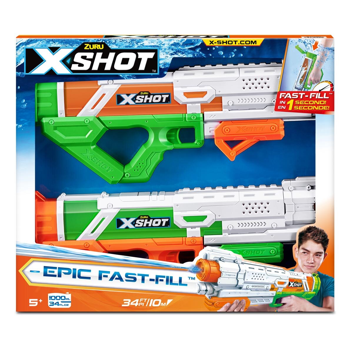Buy Zuru X-Shot Water Blaster 2 Pack Box Image at Costco.co.uk