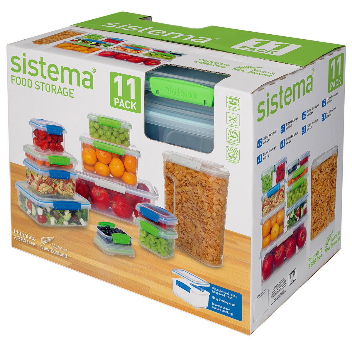 Sistema Food Storage Containers, 11 Piece Set with Lids Costco UK