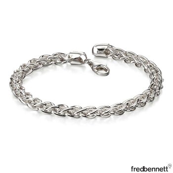 Fred Bennett Sterling Silver Heavyweight Spiga Link Chain Bracelet