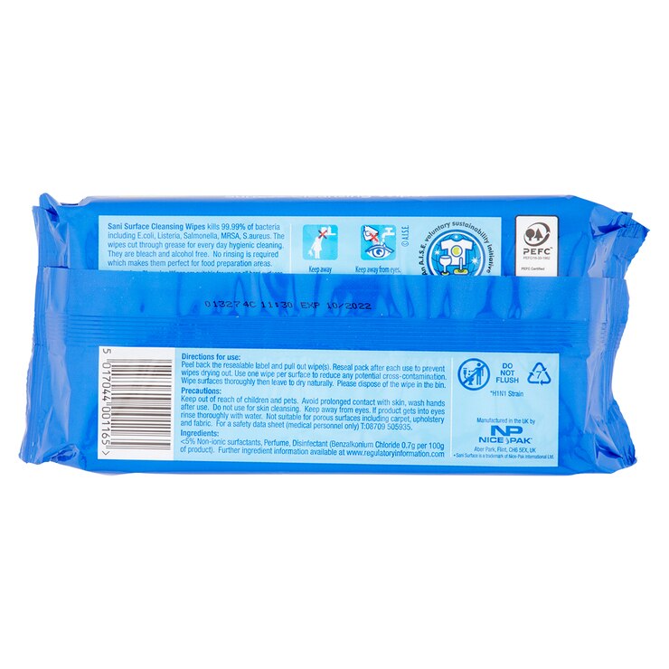 Sani Surface Antibacterial Surface Wipes, 12 x 56 Wipes Costco UK