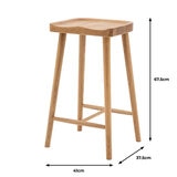 Tonto Bar Stool Natural 410x375x675mm