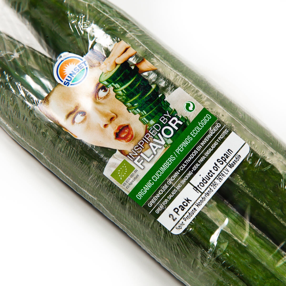 Sunset One Organic Cucumbers Twin Pack, 700g