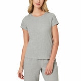 Well + Home Ladies 3 Piece Waffle Lounge Set in Grey