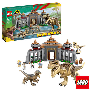 LEGO Jurassic Park Visitor Centre T. Rex & Raptor Attack - Model 76961 (12+ Years)