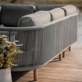 Synthetic rope woven back
