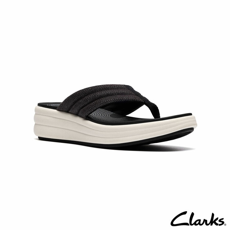Clarks Ladies Drift Carmen Sandal in Black Clarks Ladies Drift Carmen Sandal in Black
