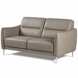 Nicoletti Jupiter Grey Leather 2 Seater Sofa Nicoletti Jupiter Grey Leather 2 Seater Sofa