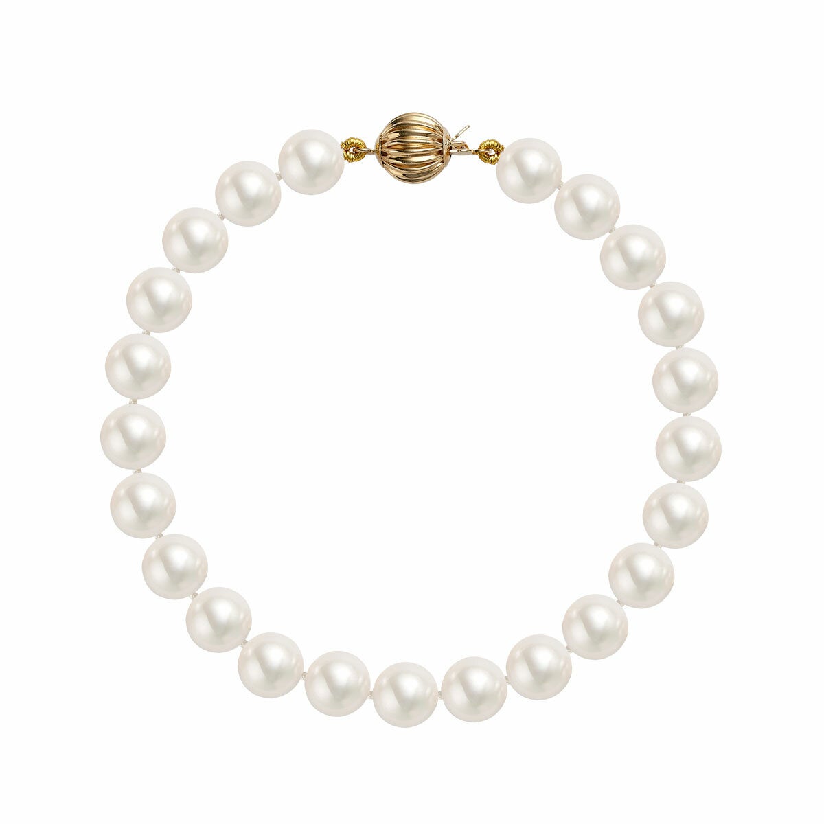 7-7.5mm Akoya Pearl Bracelet, 14ct Yellow Gold 7-7.5mm Akoya Pearl Bracelet, 14ct Yellow Gold