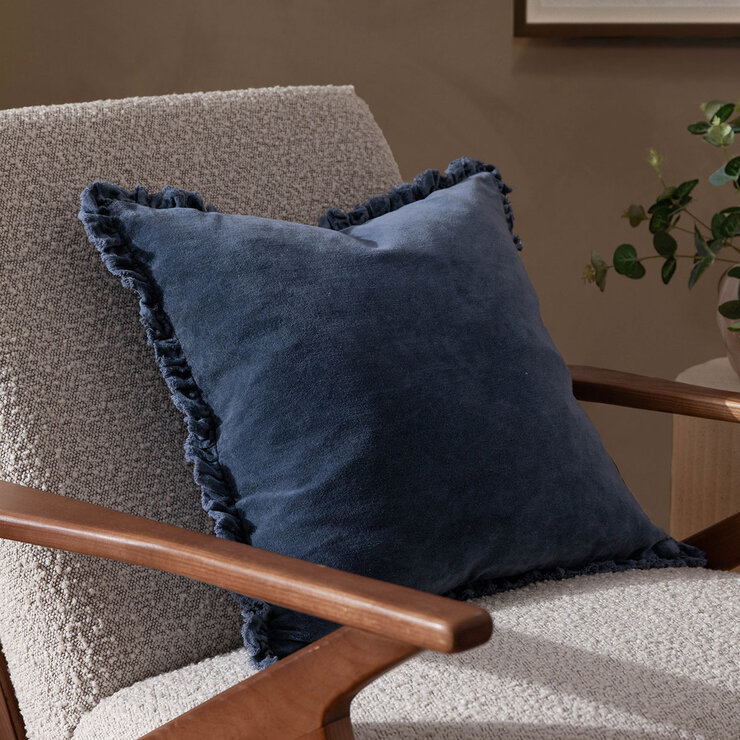 Furn Bertie Velvet Feather Fill Cushion 2 Pack in 10 colours, 45 x 45 cm