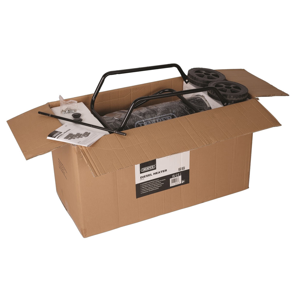 Draper 230V Diesel and Kerosene Space Heater, 30kW / 100,000BTU Costco UK