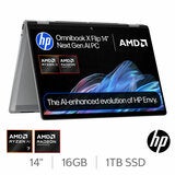 HP Omnibook X Flip, AMD Ryzen AI 7, 16GB RAM, 1TB SSD, 14 Inch Convertible 2 in 1 Laptop, 14-fk0009na