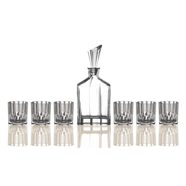 Nachtmann Aspen Whisky Decanter with 6 Tumblers Nachtmann Aspen Whisky Decanter with 6 Tumblers